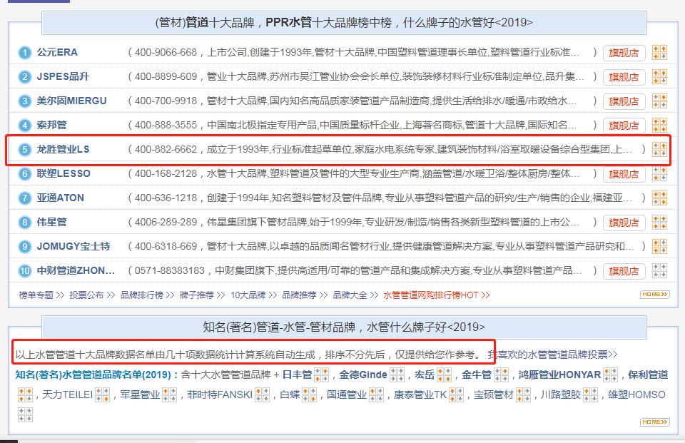 看了家裝水管十大名牌排名,感覺這些才是選品牌的關鍵吧? 看了家裝水管十大名牌排名,感覺這些才是選品牌的關鍵吧?